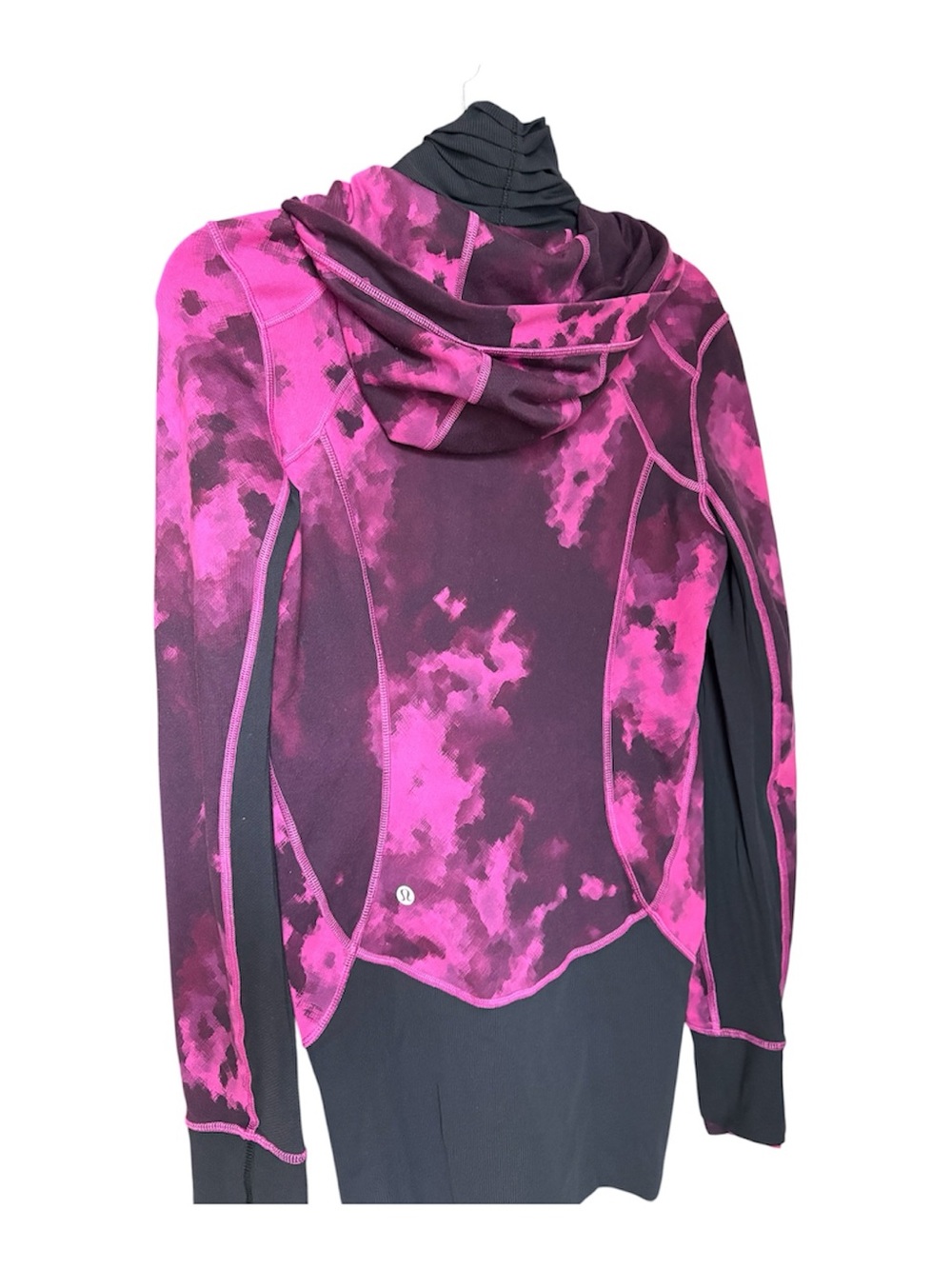 Lululemon Pink & Plum Tie-Dye Athletic Hoodie